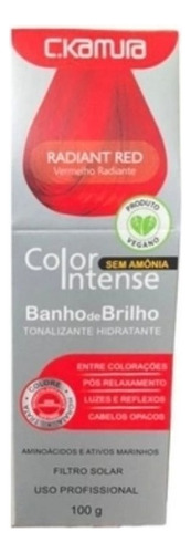Tonalizante Color Intense Radiant Red 100g - C.kamura Tom Vermelho
