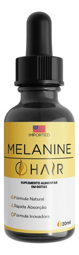 1 Frasco Melanine Hair 30ml - Preenchedor Força Crescimento