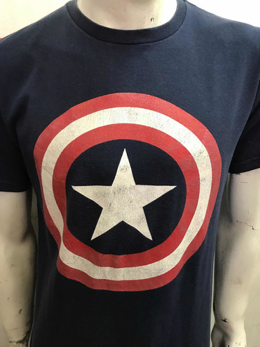 Remera Marvel Capitán America Made In Usa