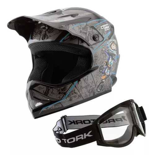 Capacete De Trilha Motocross Infantil Off Road Factory Edition Varias Cores  Confortavel, Magalu Empresas