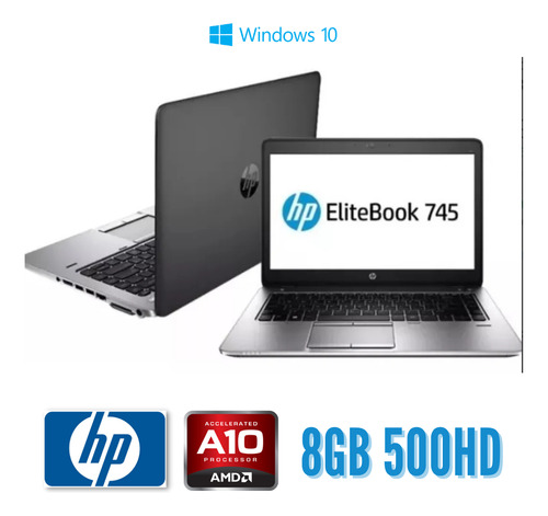 Notebook Hp Elitebook 745 G2 - Amd A10 Pro - 7350b 8gb Hd500 (Usado)