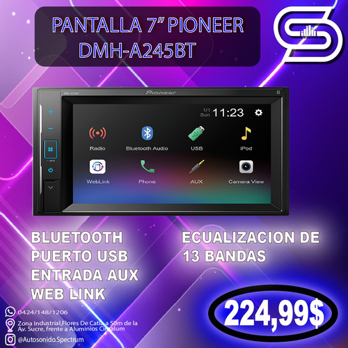 Reproductor De Pantalla Dmh-a245bt