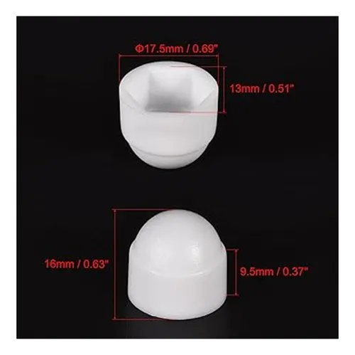 Uxcell Cubiertas De Plástico Para Tuercas De Pernos De