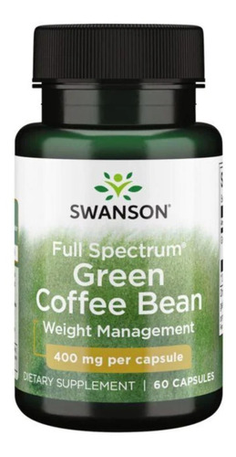 Swanson Cafe Verde 400mg 60 Caps Control Y Disminucion Peso