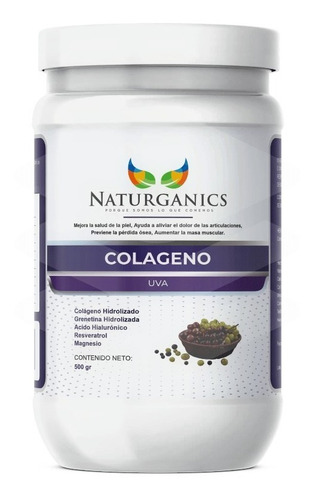 Colágeno Hidrolizado Con Ácido Hialurónico 500grms