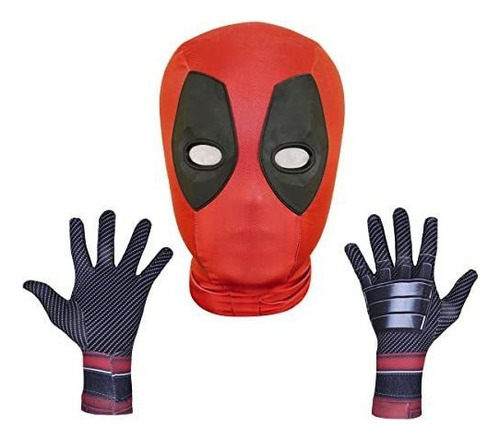 Máscara Y Guantes De Cosplay De Deadpool Spider-man 2 Piezas