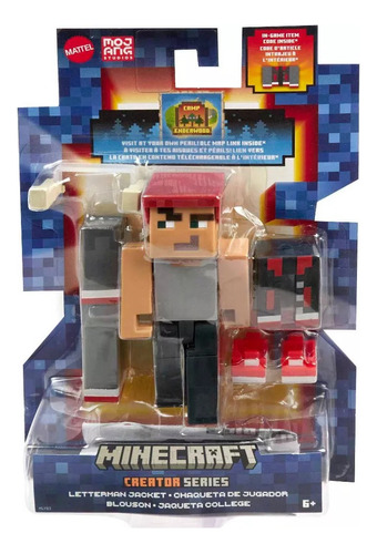 Figura Minecraft Creator Series Letterman Jacket Lanús