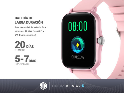 Smartwatch Reloj Inteligente Jd Baires Color Rosa 1.69 Spo2*