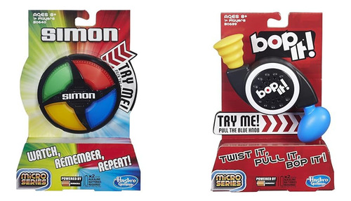 Paquete De Juegos De Simon & Bop It! Micro Series