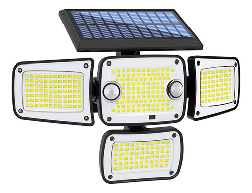 Focos Solares 342 Led 350lm Con Sensor De Movimiento Para Ex