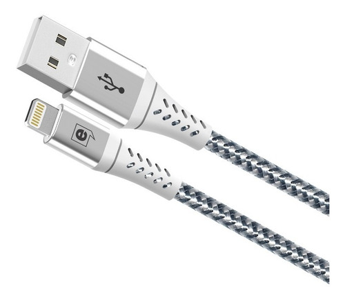 Cabo P/iPhone New Force Usb Para Lightning 1.5m C/nfe Cor Prata