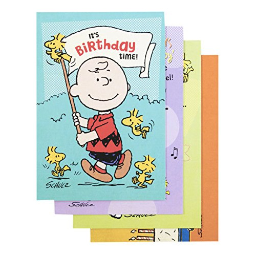 Peanuts - Tarjetas Inspiradoras De Cumpleaños Caja - 8...