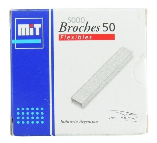 Broches Mit Para Abrochadora Nº50 X 5.000 Unidades X 5 Cajas