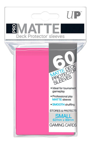 Protectores Ultra Pro Small 60 Unidades - Rosa Matte