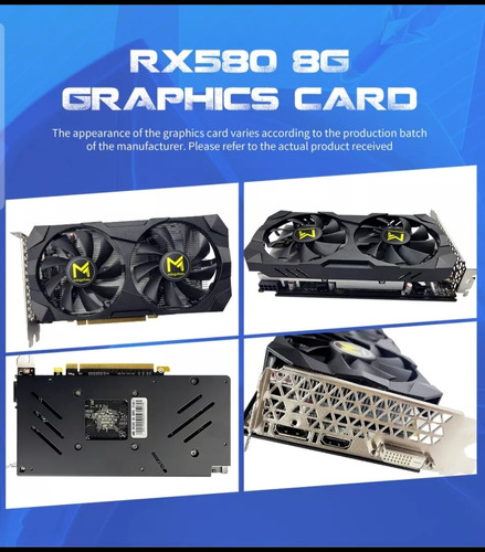 Placa De Vídeo Rx 580 8gb