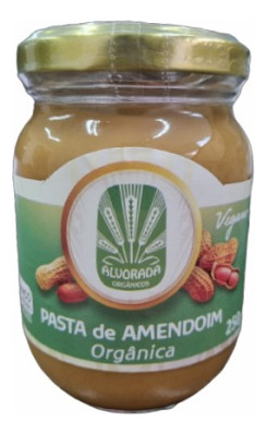 Pasta De Amendoim Orgânica Alvorada 250g