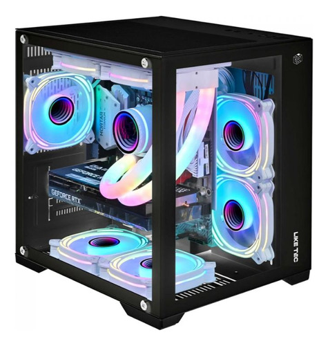 Gabinete Gamer Liketec Dasha Black Sen Fan