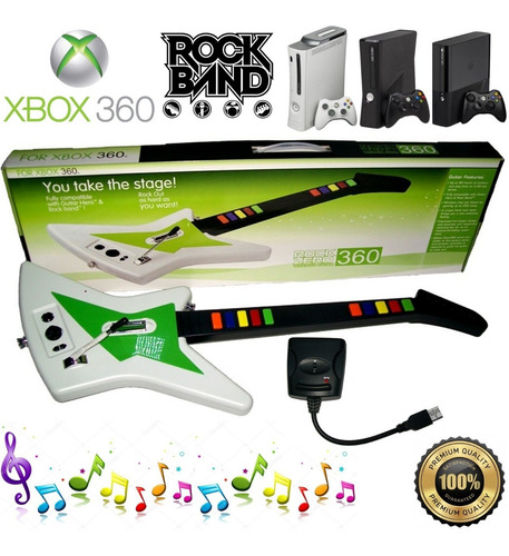 Guitarra Inalambrica Rock Band Zero Guitar Hero Xbox 360 W9