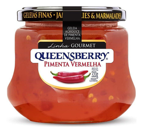 Geléia Queensberry Agridoce Gourmet Pimenta Vermelha 320g