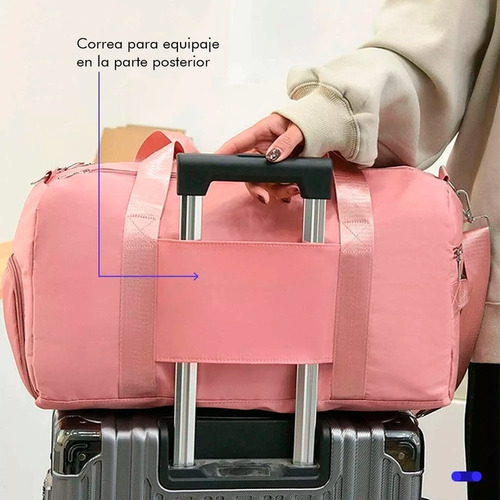 Mochila Gimnasio Deportiva Gran Capacidad Resistente Ligera Color Violeta