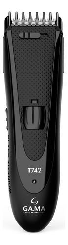 Cortapelo Clipper Gama Black Titanium T742 Usb Inalámbrico Color Negro