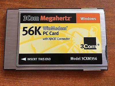 3com 56k Pc Card Pcmcia Winmodem Xjack Modelo 3cxm356