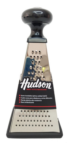 Rallador Acero Inox Piramide Hudson 4 Caras Base Antides Bz3