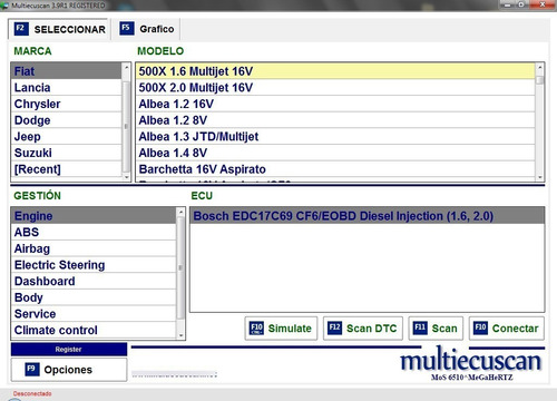 Scanner Fiat Alfa Dodge Suzuki Jeep Multiecuscan 4.6 (2020)