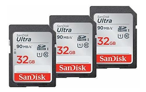 Sandisk 32 Gb (paquete De 3) Tarjeta De Memoria Ultra Sdhc U