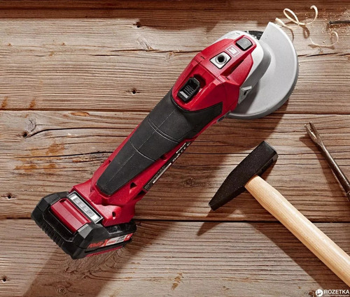 Imagen 2 de 8 de Amoladora angular inalámbrica Einhell Power X-Change TE-AG 18 Li color rojo 18 W 200 V - 260 V