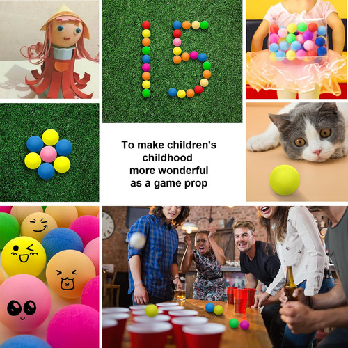 Bolas De Ping Pong De Colores 300 Unidades Para Fiestas Y Ju