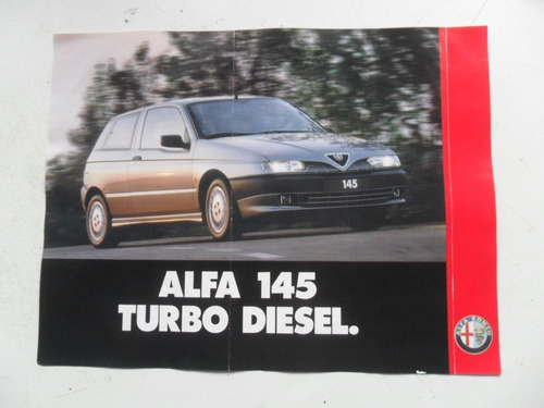 Folleto Alfa Romeo 145 Turbo Diesel Antiguo No Es Manual