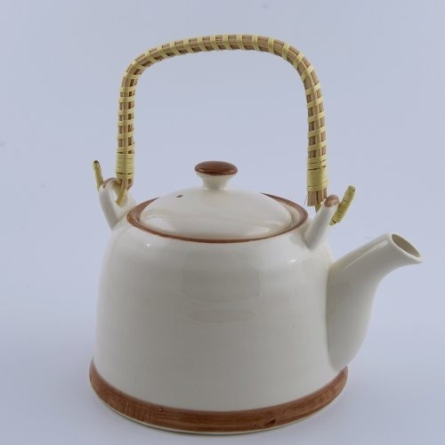 Tetera Vintage De Porcelana Con Filtro Teapot