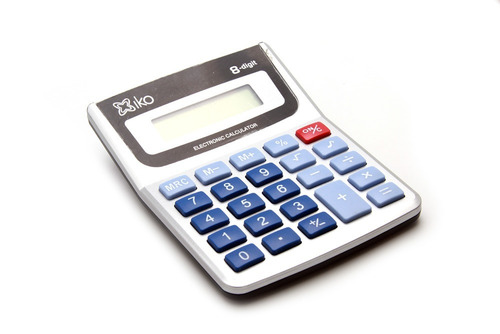 Imagen 7 de 7 de Calculadora Electronica 8 Digitos Gris Escuelas Oficina