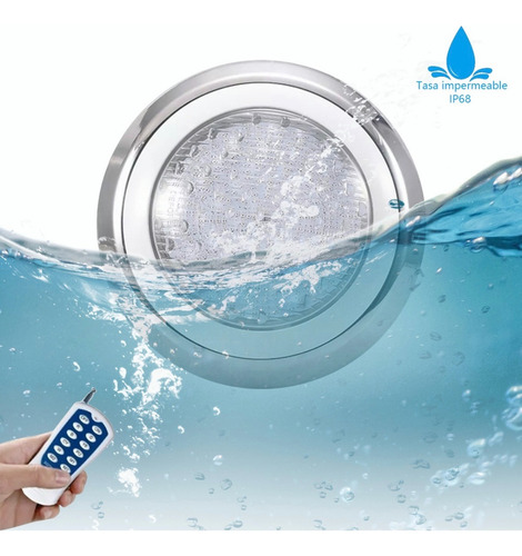 Luz Led Para Piscina Alberca Iluminación Rgb Con Remote 18w