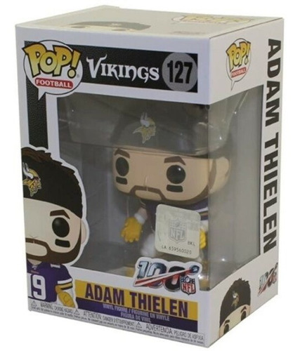 Funko Pop Adam Thielen #127 Vikings Nfl