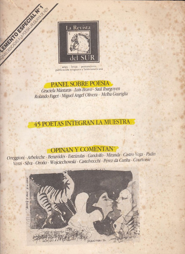 1987 Muestra Poesia Uruguay Revista Del Sur Dossier Especial