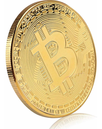 Bitcoin Moneda Física Metal Conmemorativa