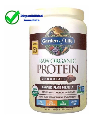 Garden Of Life Proteína Orgánica - Chocolate - 660g - Vegano