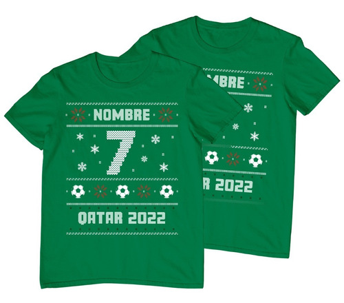 Dúo Playeras Personalizadas No. - Mundial - Qatar 2022