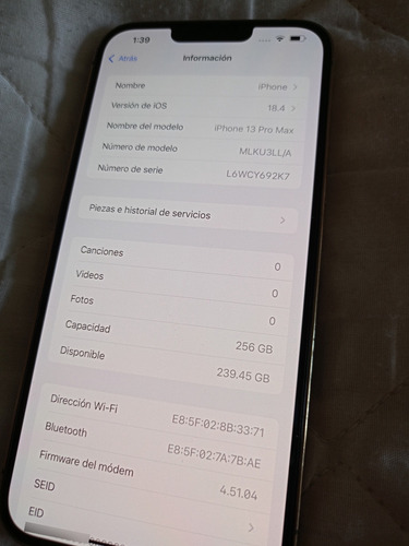 Apple iPhone 13 Pro Max (256 Gb) - Oro (Usado)
