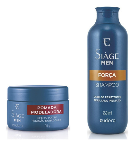 Eudora Siàge Men - Shampoo Força + Pomada Modeladora