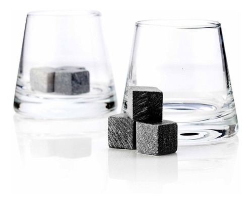 Imagen 2 de 2 de Vasos Old Fashioned Con Piedras Para Whisky Marca Viski