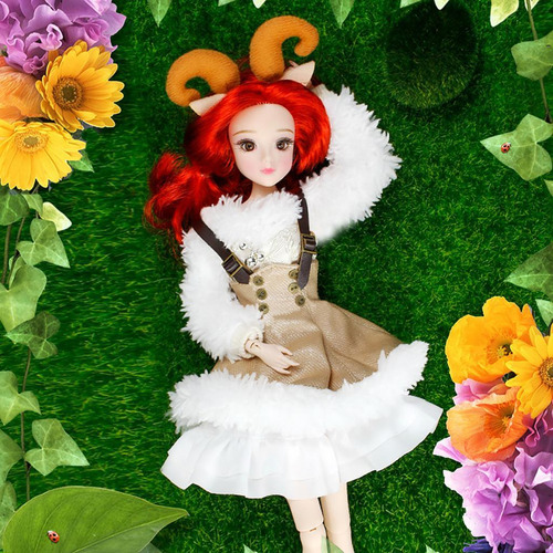 Tf Muñeca Con Ropa 14 Articulaciones Anime Aries De