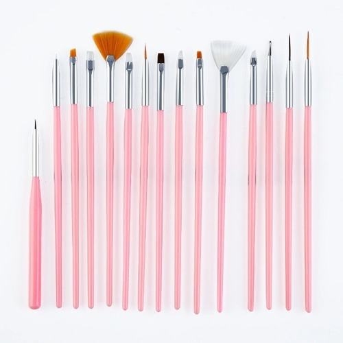 Kit De 15 Pinceles Para Uñas