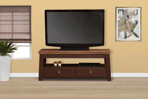 Mesa De Tv Laurie Nogal Këssa Muebles Color Marrón claro