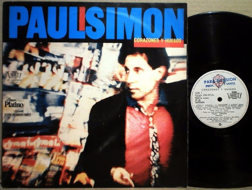 Paul Simon Hearts & Bones 1984 Vinilo Lp Uruguay