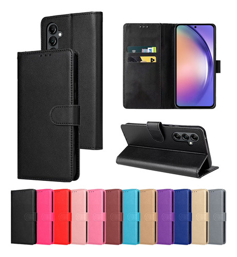 Capa Carteira Flip Couro Compatível Com Galaxy A54 5g 
