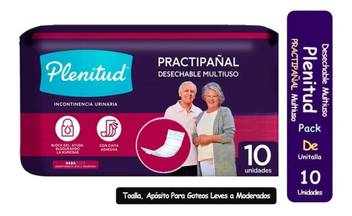 Aposito Plenitud Practi Pañal Desechable Multiuso