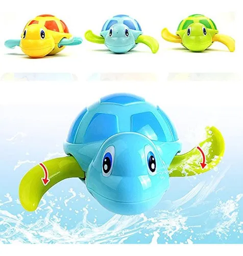 Wedfeir 3 Piezas Baño Natación Tortuga Juguete Para Bebé El